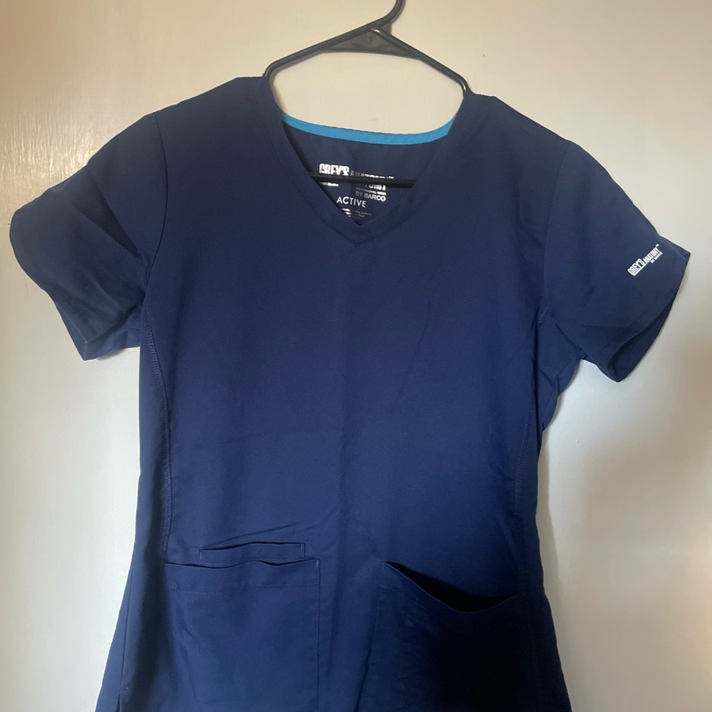 Grey's Anatomy Active Navy Scrub Top